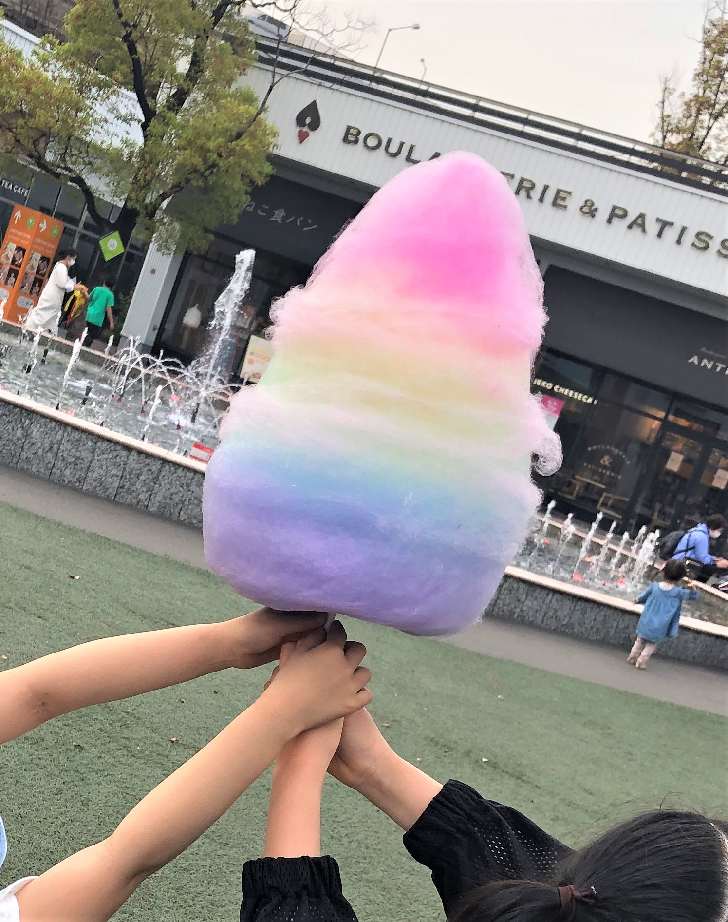 七色×銀平レインボー綿菓子
